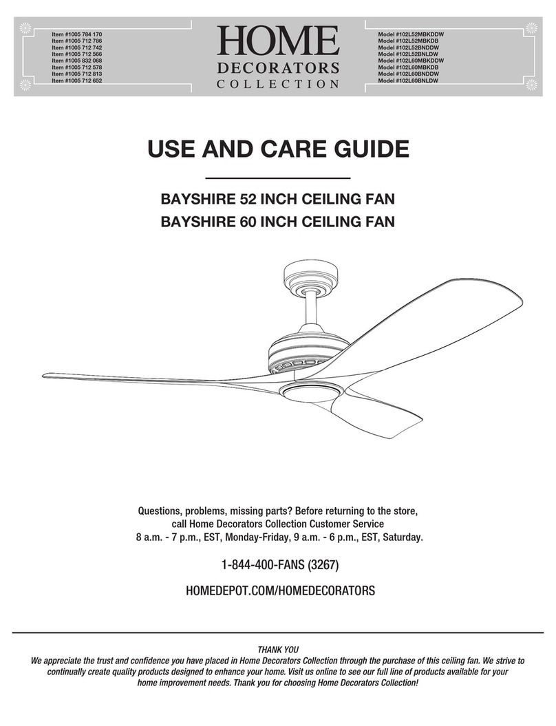 Home Decorators Collection 102L52MBKDDW User manual Home Decorators Collection 102L52MBKDDW User manual