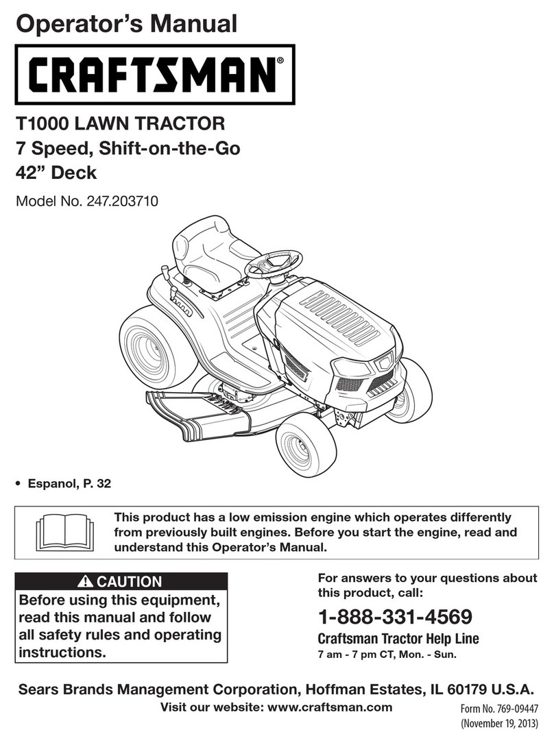 Craftsman T1000 series User manual