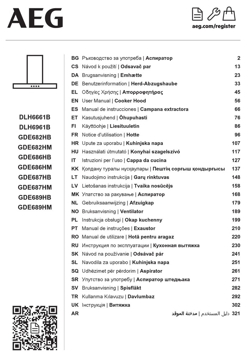 AEG DLH6661B user manual