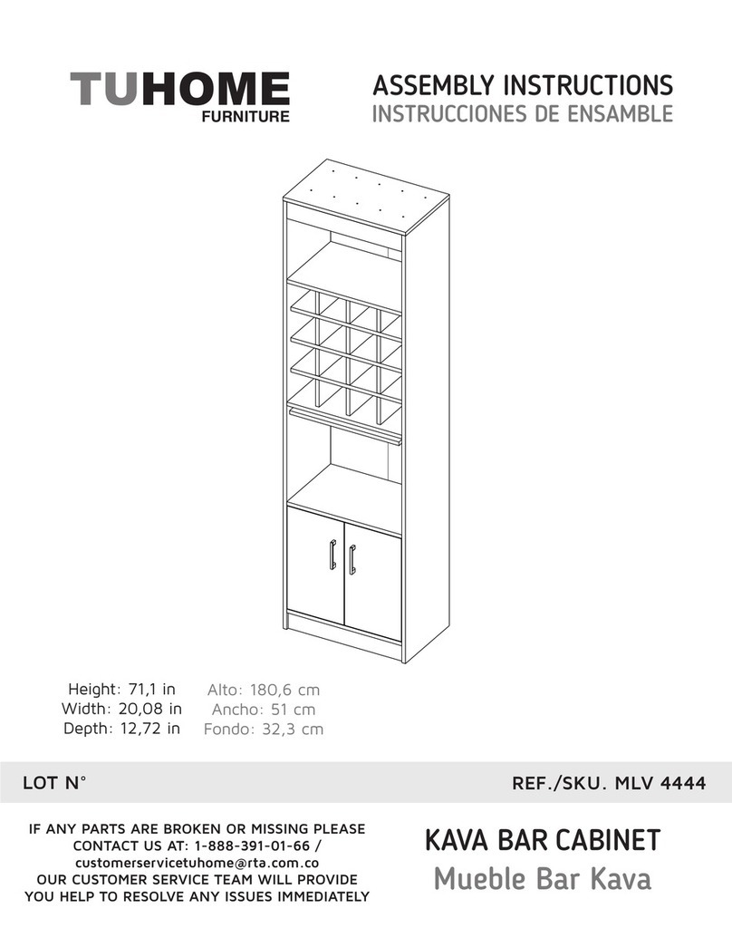TUHOME Furniture KAVA MLV 4444 User manual