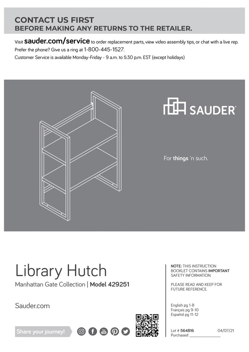 Sauder Manhattan Gate 429251 User manual