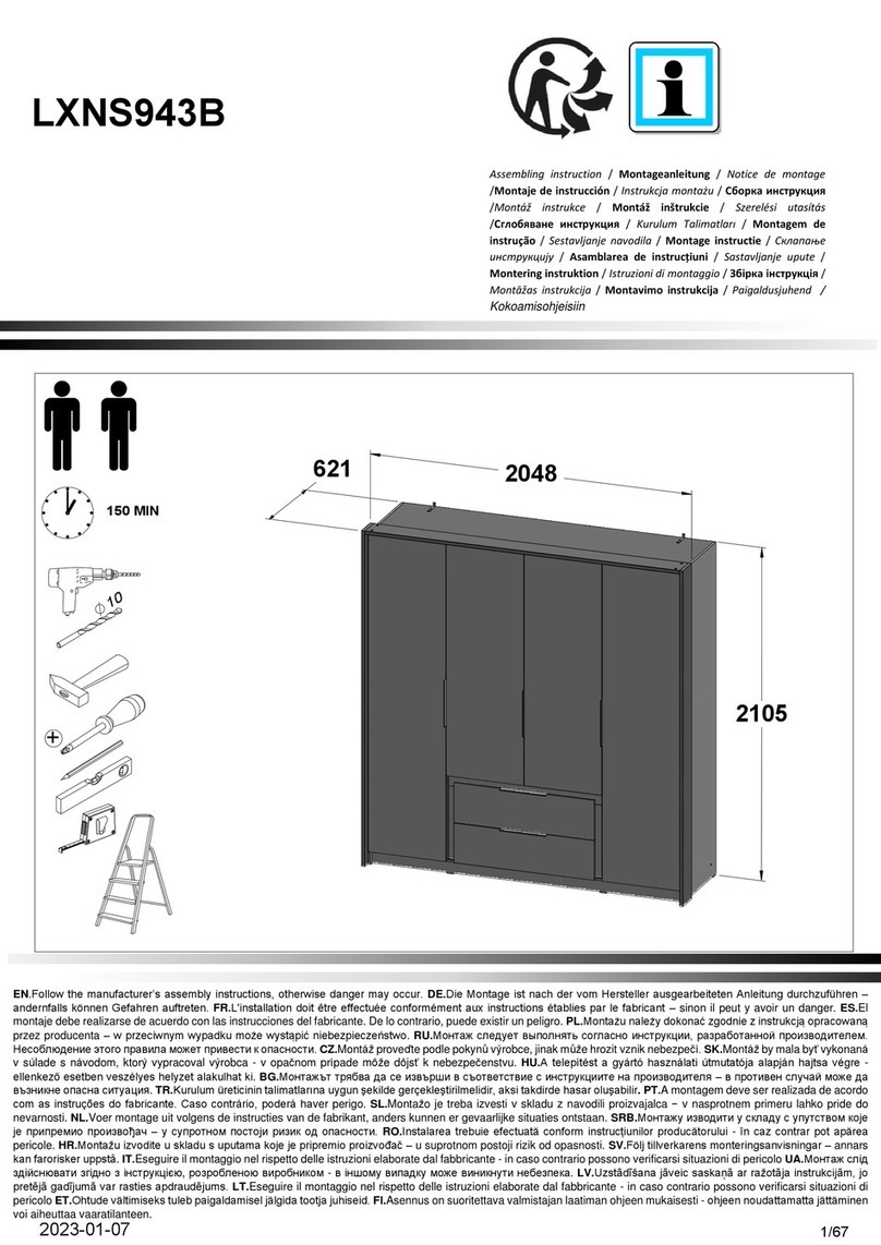 Forte LXNS943B Assembling Instruction