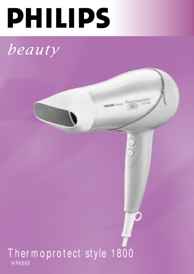 Philips Thermoprotect style 1800 manual