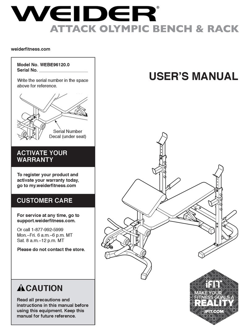 Weider WEBE96120.0 user manual