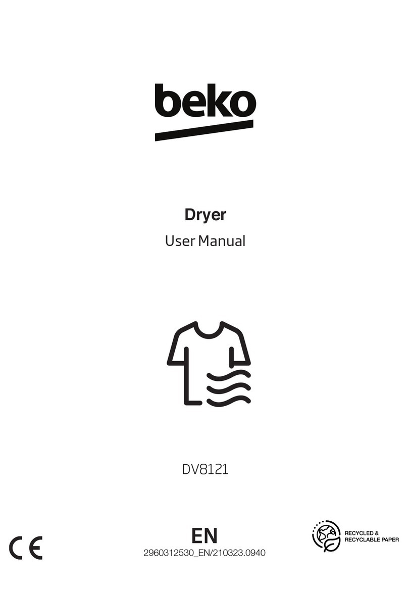 Beko DV8121 User manual