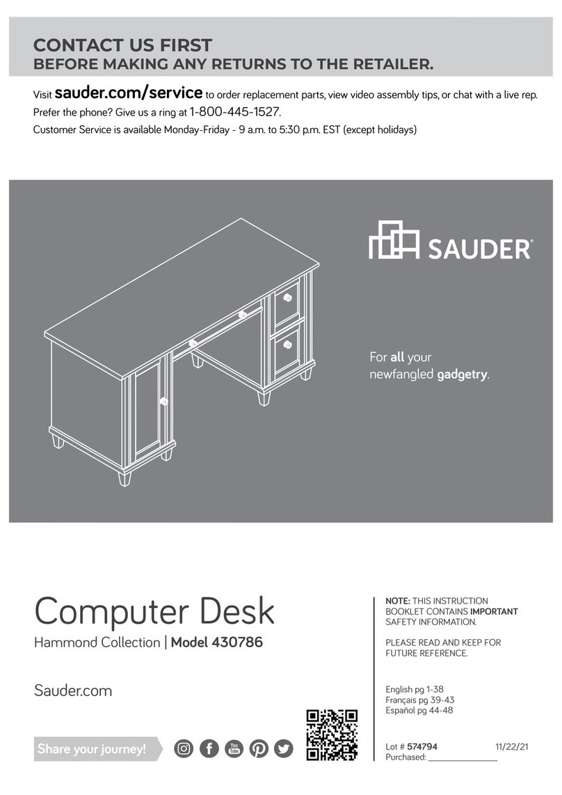 Sauder Hammond 430786 manual