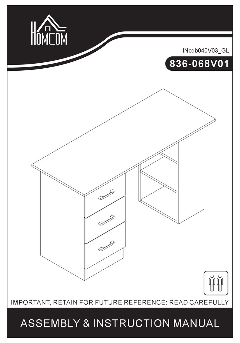 HOMCOM 836-068V01 Installation guide