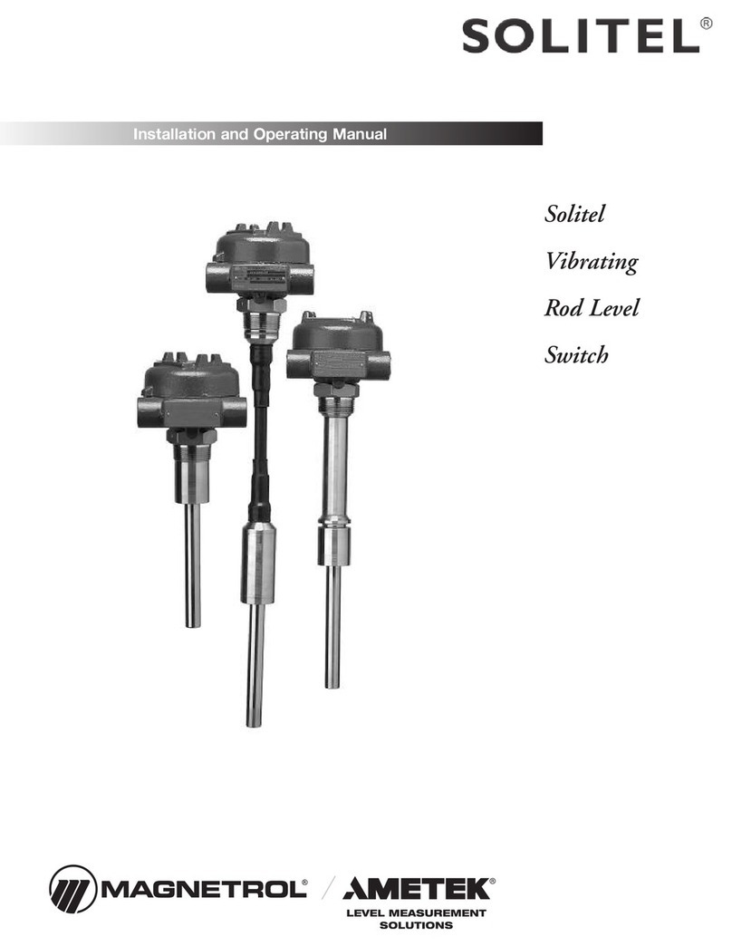 Ametek Magnetrol SOLITEL Installation and operating manual