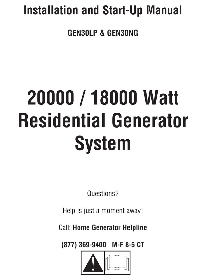 Rheem GEN30NG Installation and start-up manual