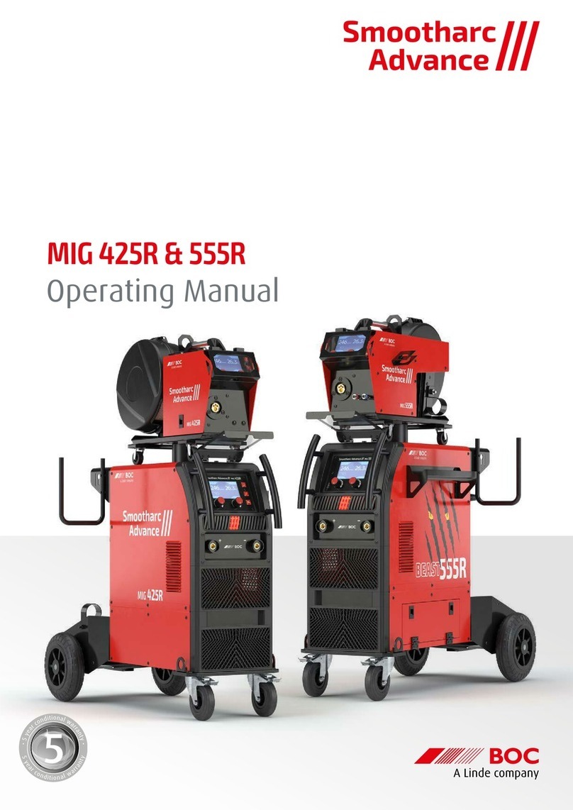 Linde BOC Smootharc Advance MIG 425R User manual