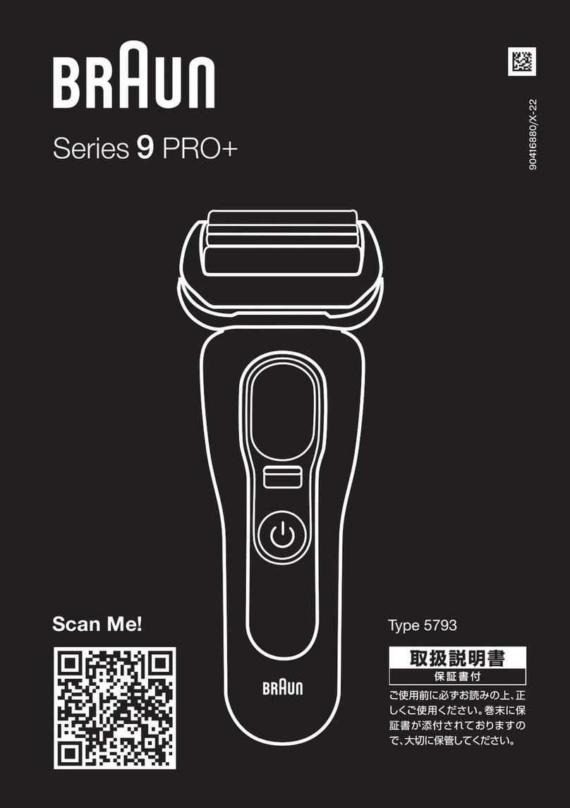 Braun 9 PRO+ Series User manual