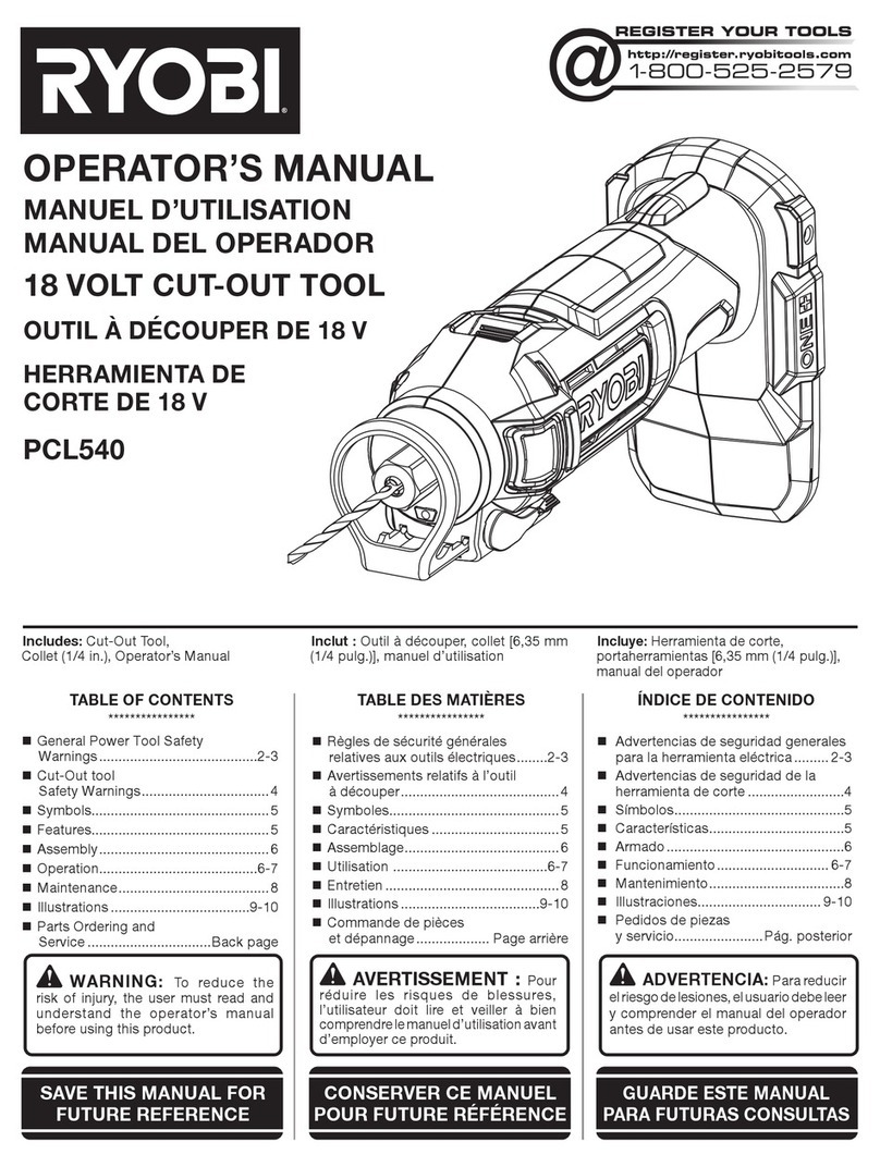 Ryobi PCL540 User manual Ryobi PCL540 User manual