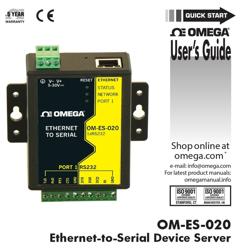 Omega OM-ES-020 User manual
