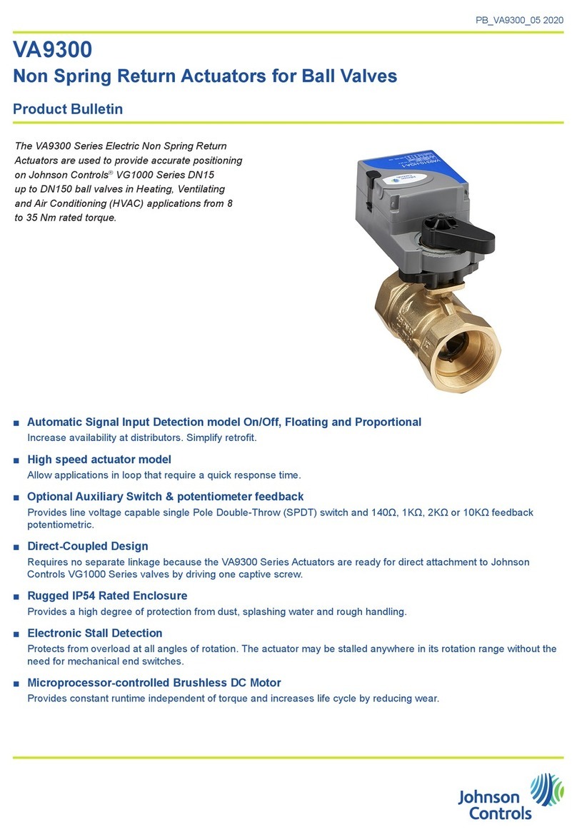 Johnson Controls VA9300 Product bulletin