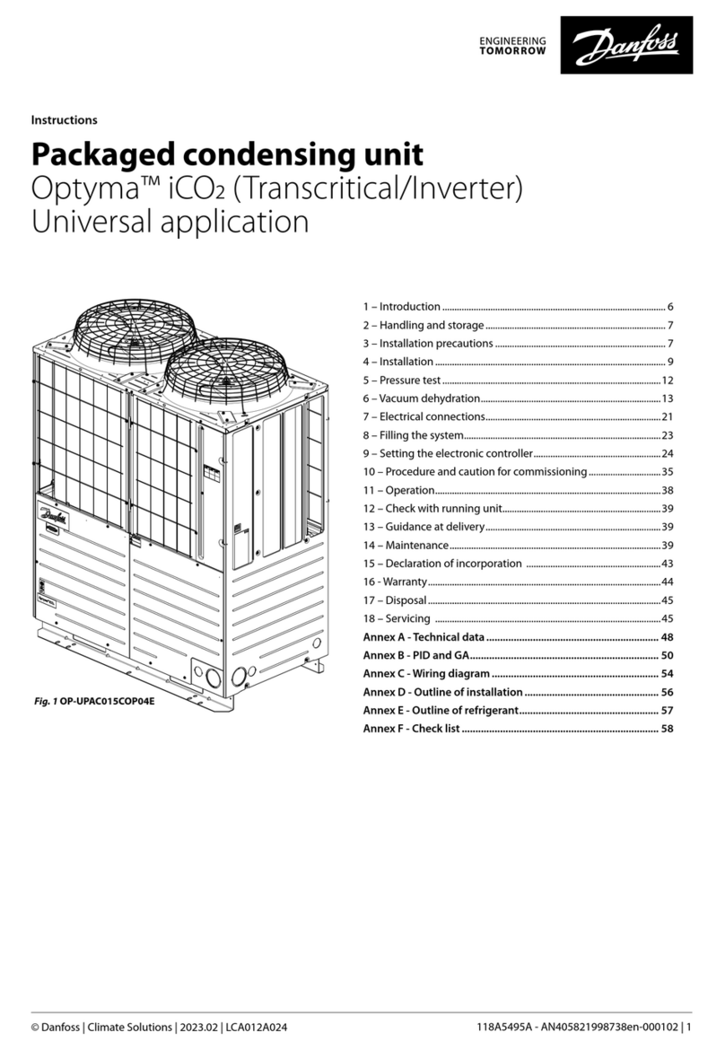 Danfoss Optyma iCO2 instructions
