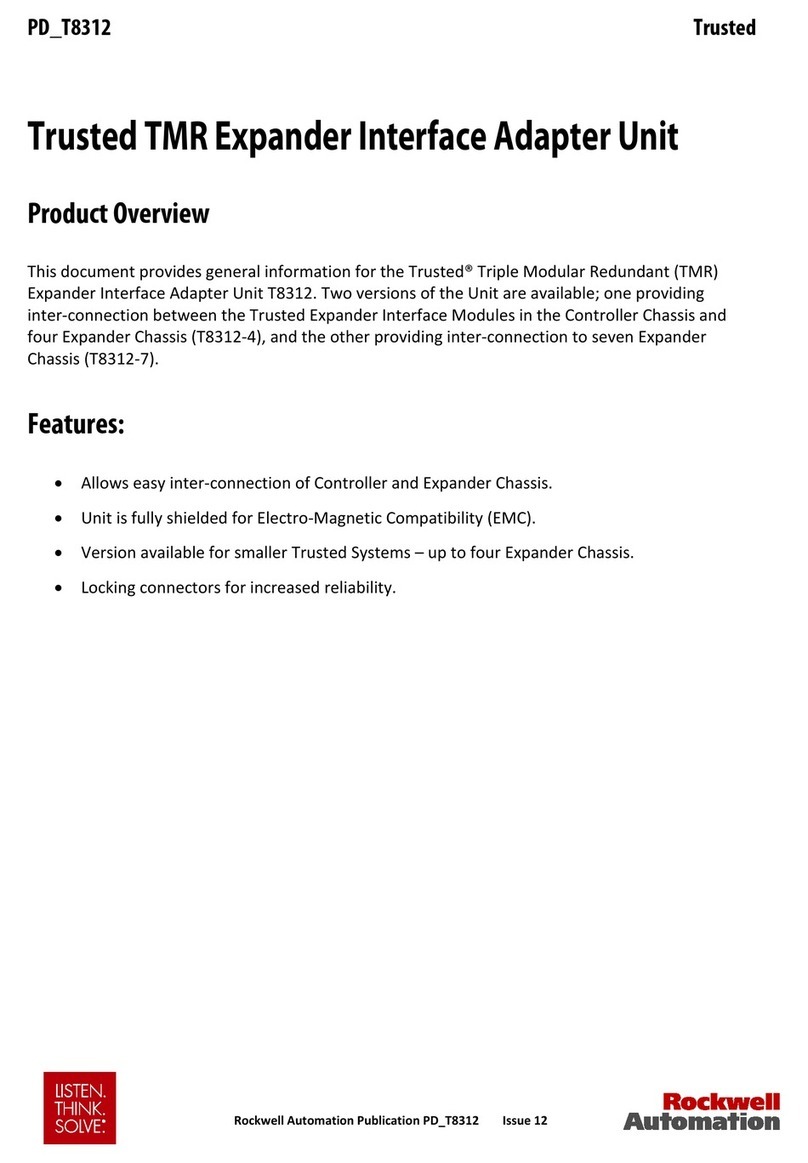 Rockwell Automation Trusted TMR User manual Rockwell Automation Trusted TMR User manual