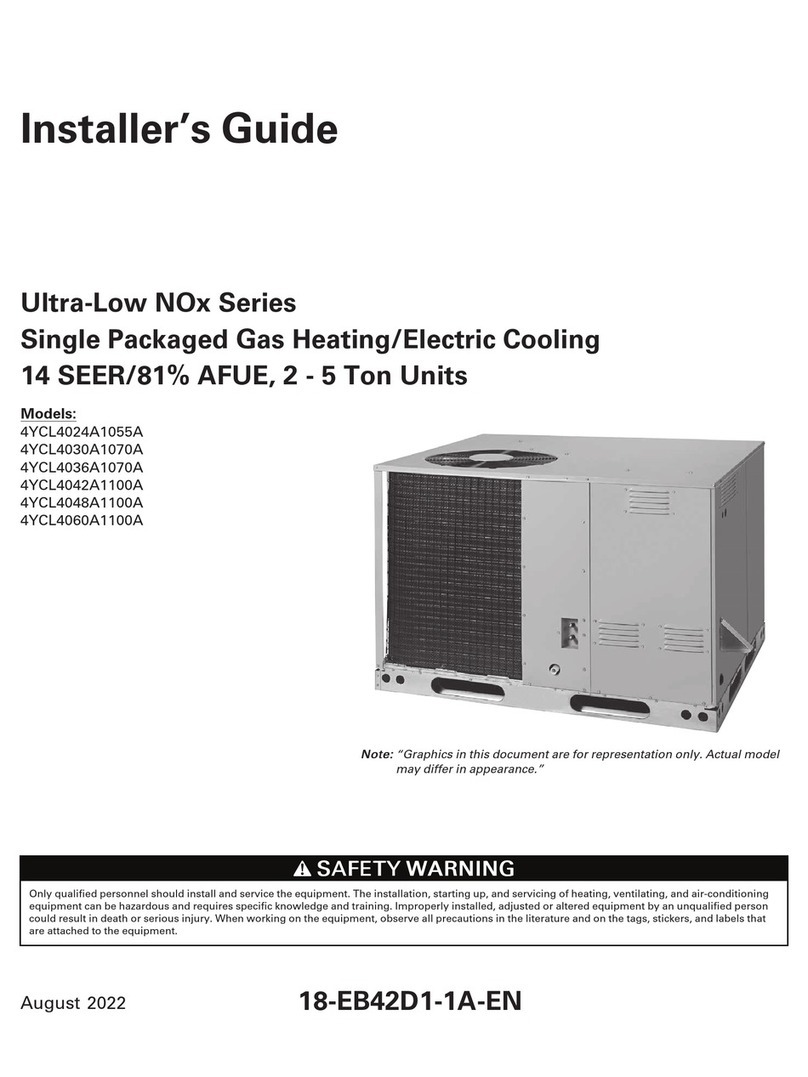 Trane Ultra-Low NOx Series Assembly instructions