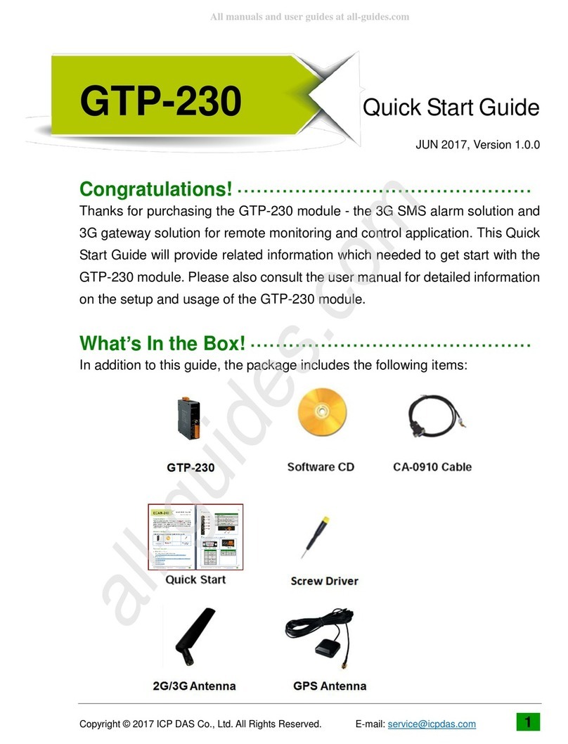 ICP DAS USA GTP-230 quick start guide