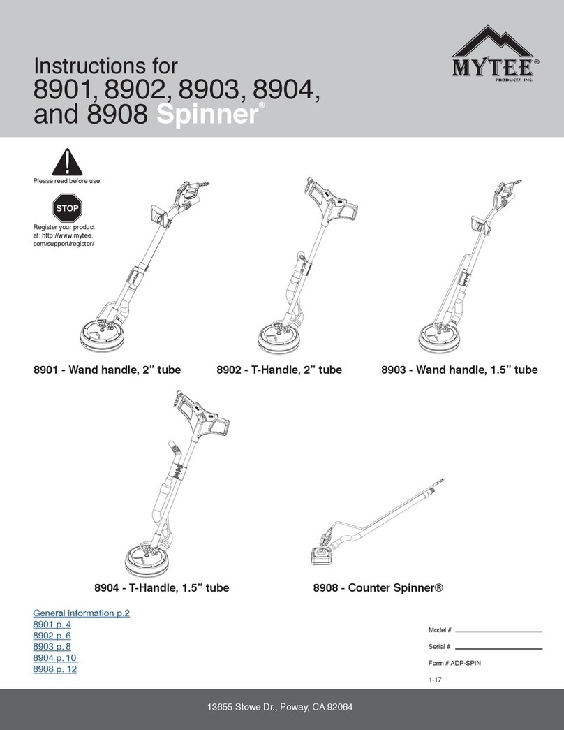 Mytee Spinner 8902 instructions