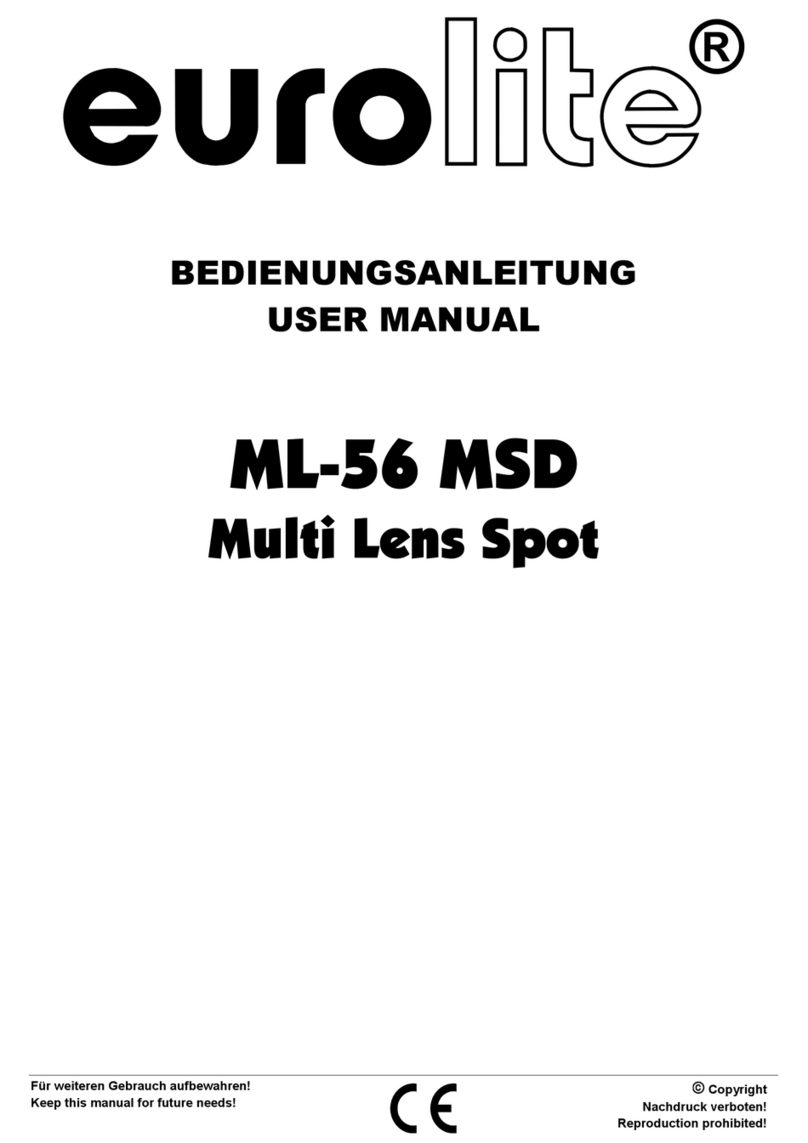 EuroLite Multi Lens Spot ML-56 MSD user manual