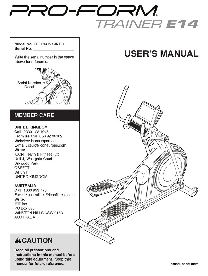 Pro-Form PFEL14721-INT.0 user manual