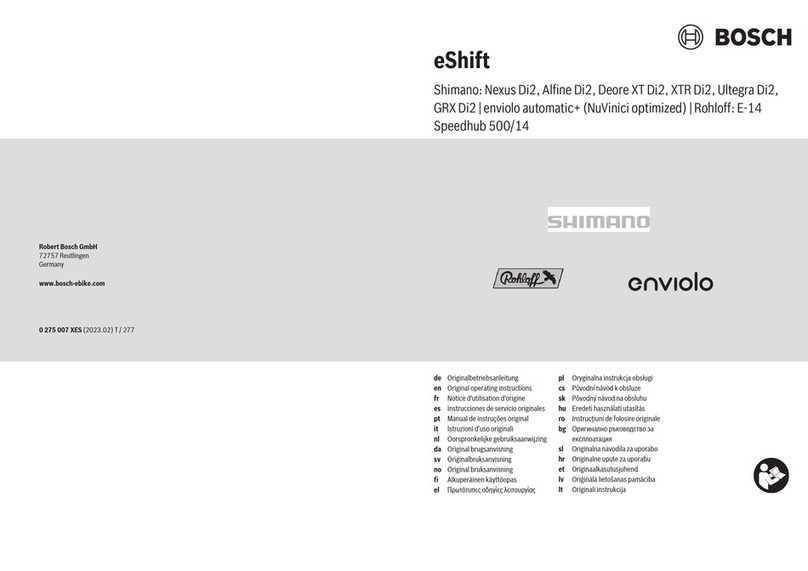Bosch eShift User manual