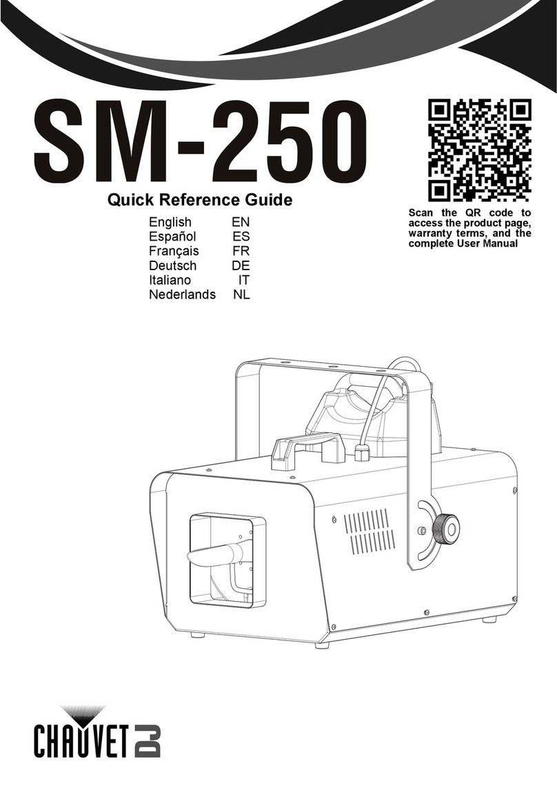 Chauvet DJ SM-250 Quick reference guide