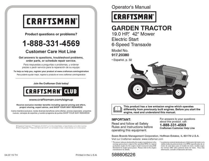 Craftsman 917.20380 User manual