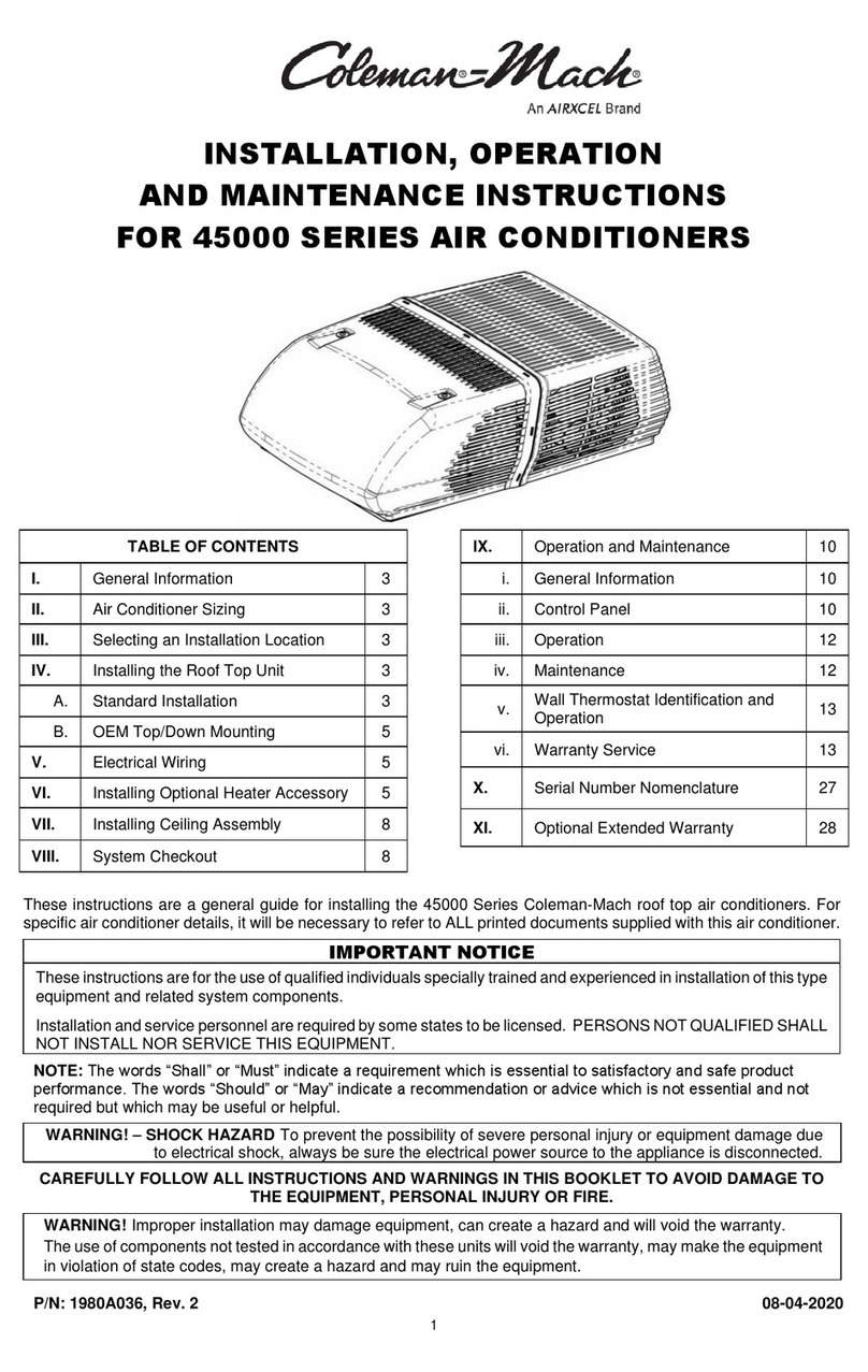 Airxcel 45000 Series Manual