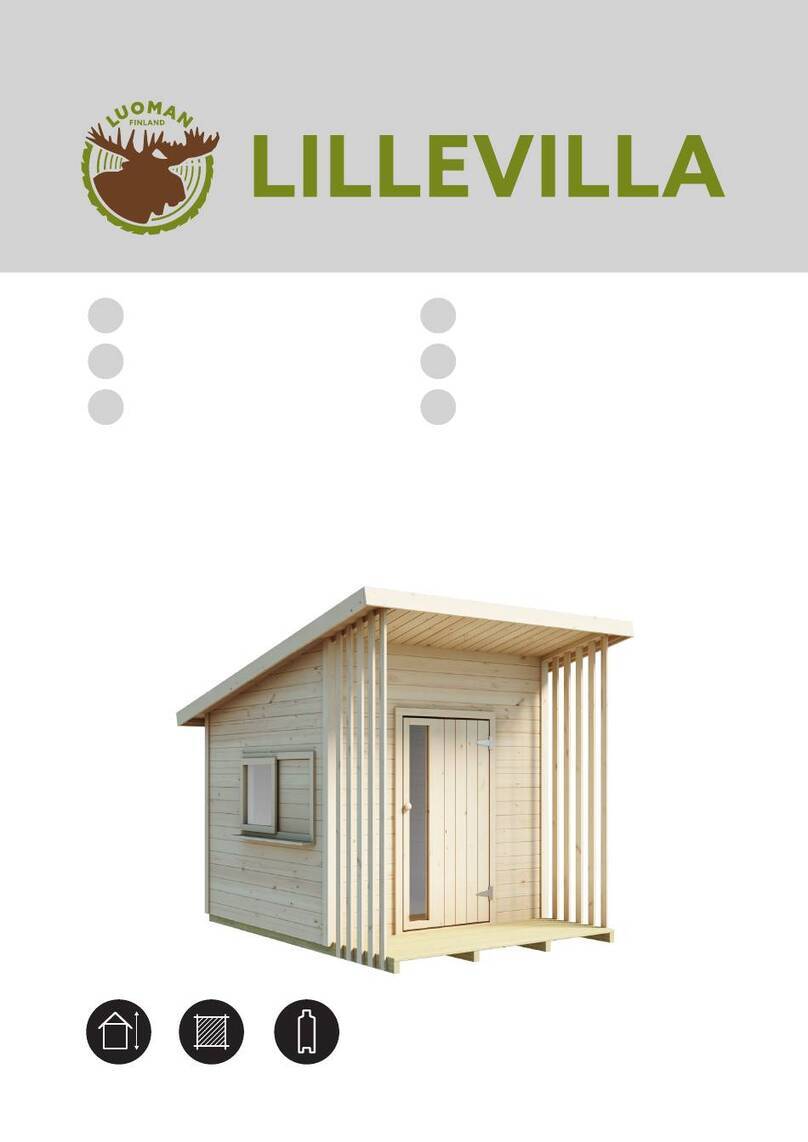 Luoman LILLEVILLA Playhouse 51 Kuukkeli Assembly and Maintenance