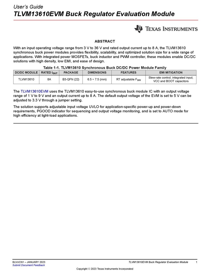 Texas Instruments TLVM13610EVM User manual