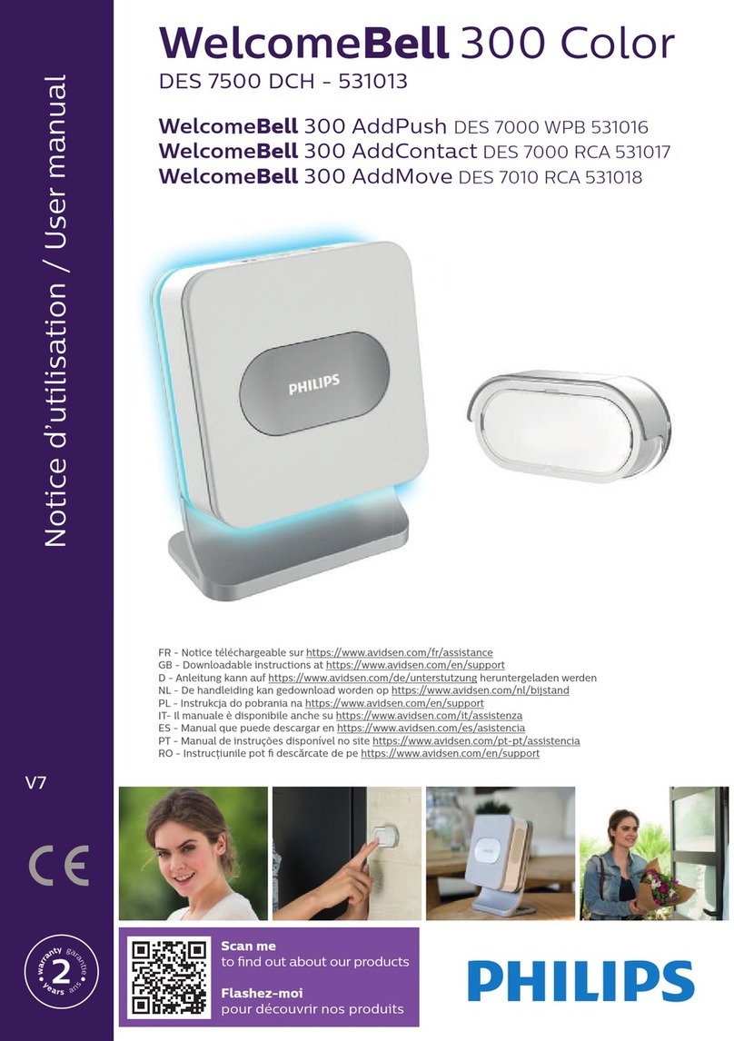 Philips WelcomeBell 300 Color Series user manual Philips WelcomeBell 300 Color Series user manual