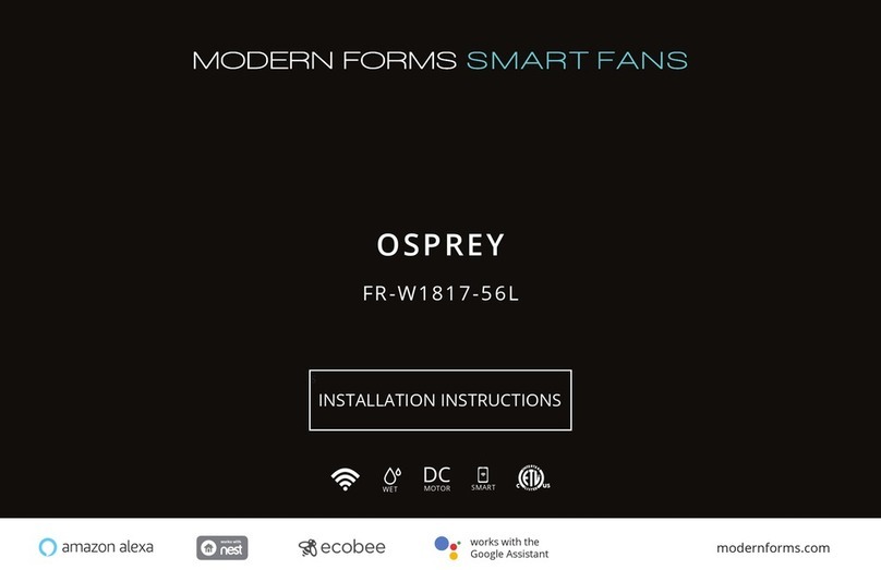 Modern Forms Osprey User manual Modern Forms Osprey User manual