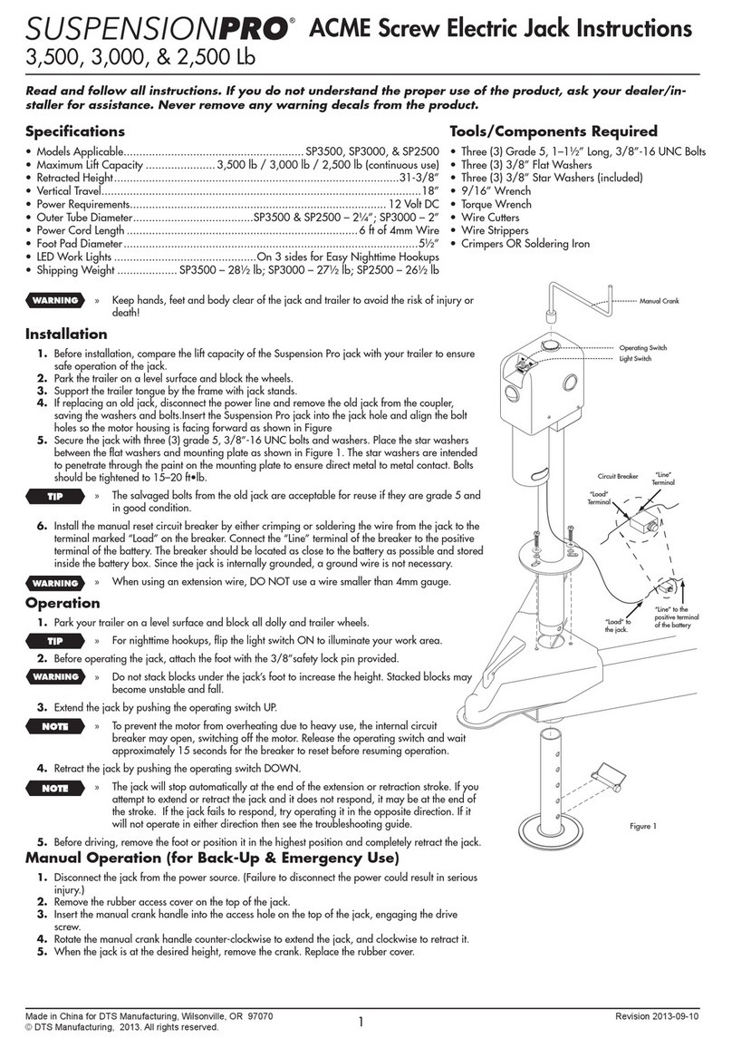 DTS SUSPENSION PRO SP3500 instructions DTS SUSPENSION PRO SP3500 instructions