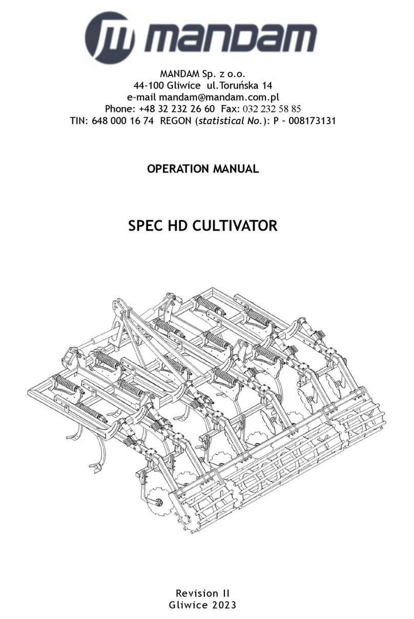 Mandam SPEC HD 2,5 Operation manual