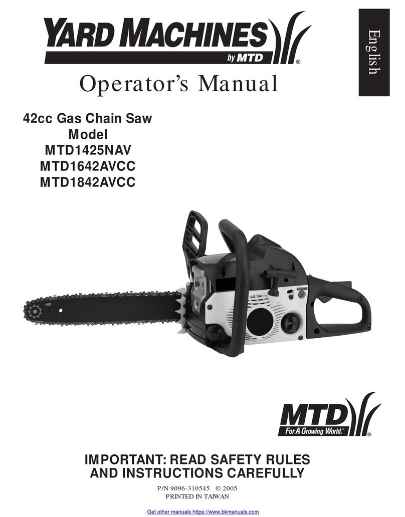 MTD Yard Machines MTD1425NAV User manual
