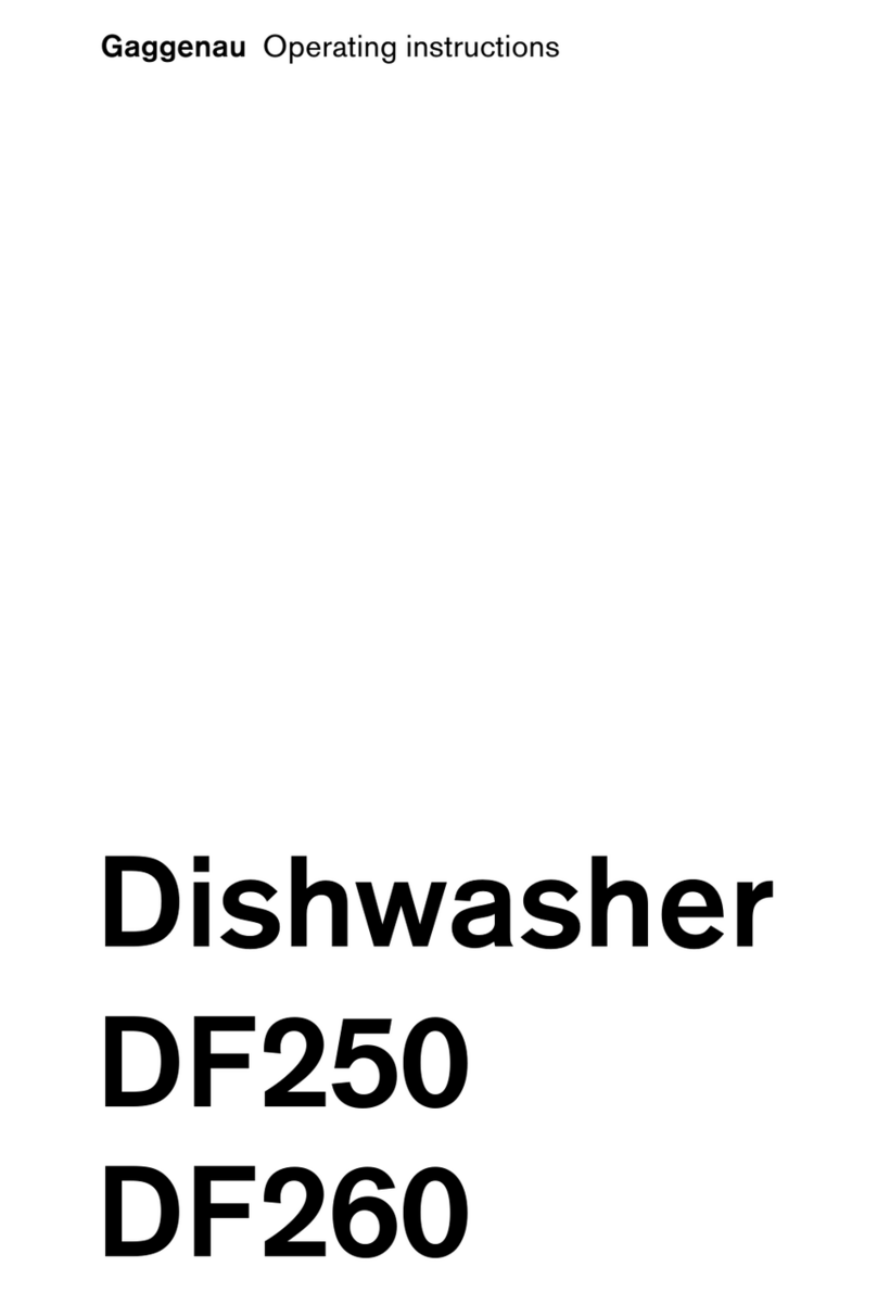 Gaggenau DF 250 operating instructions