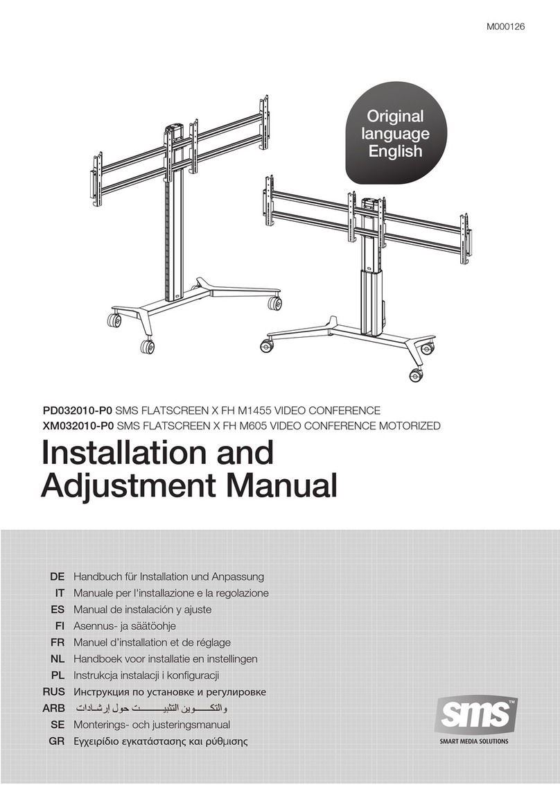 SMS FLATSCREEN X FH M1455 Installation and adjustment manual