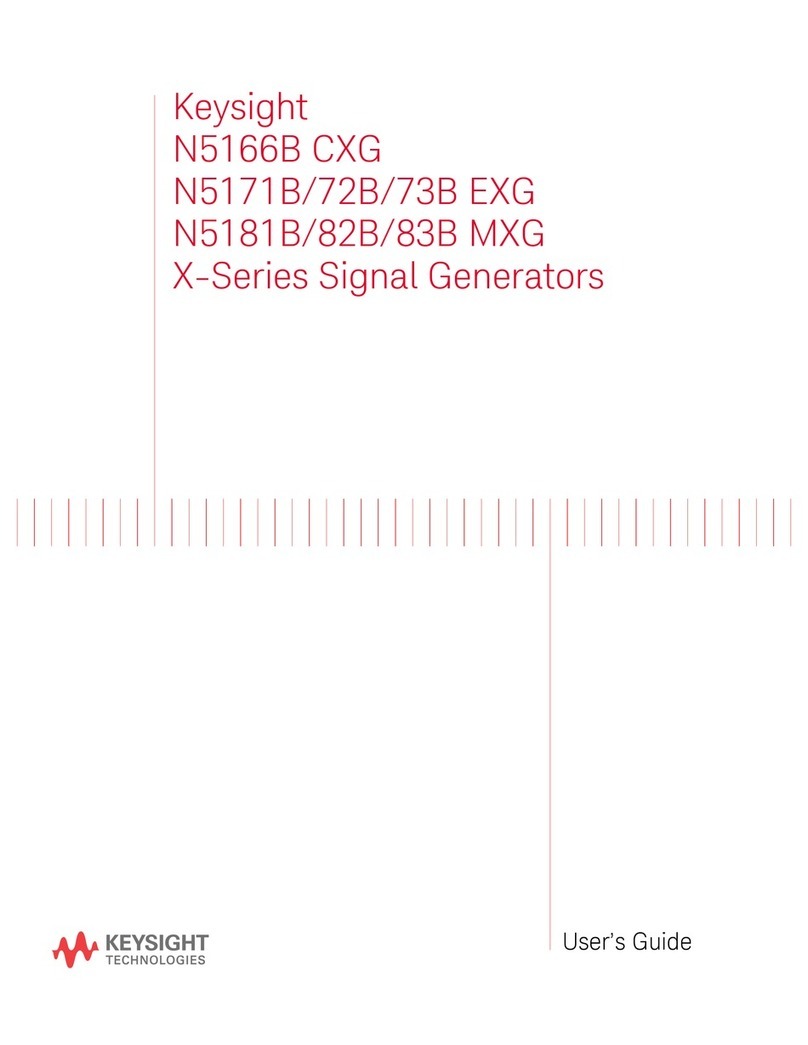 Keysight N5166B CXG User manual