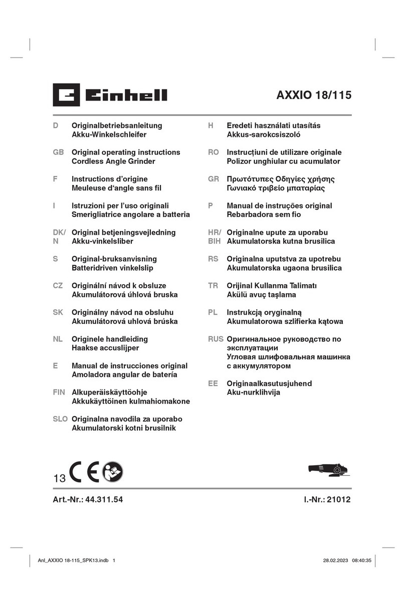 EINHELL AXXIO 18/115 User manual