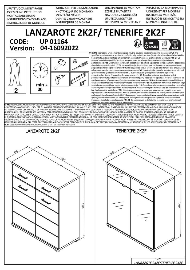 INOSIGN LANZAROTE 2K2F Assembling Instruction
