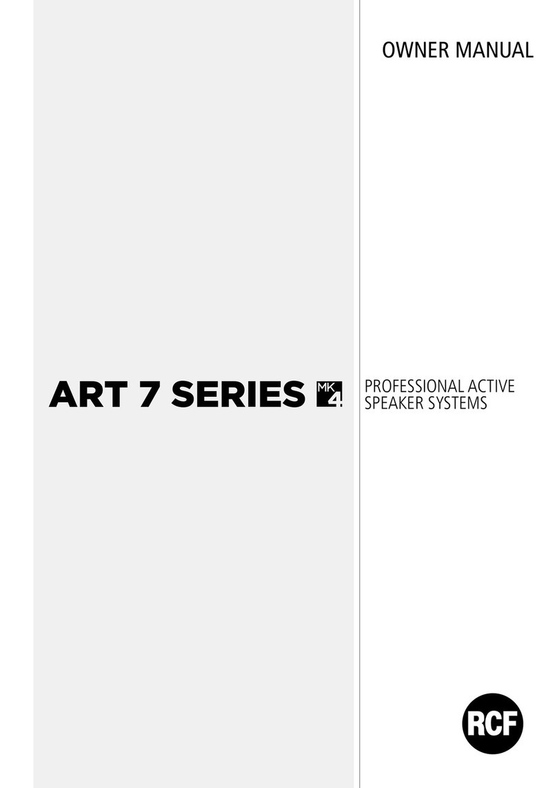 RCF ART 7 MK4 Series User manual