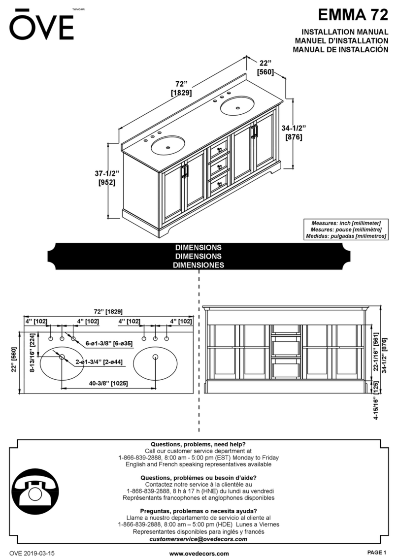 OVE EMMA 72 installation manual