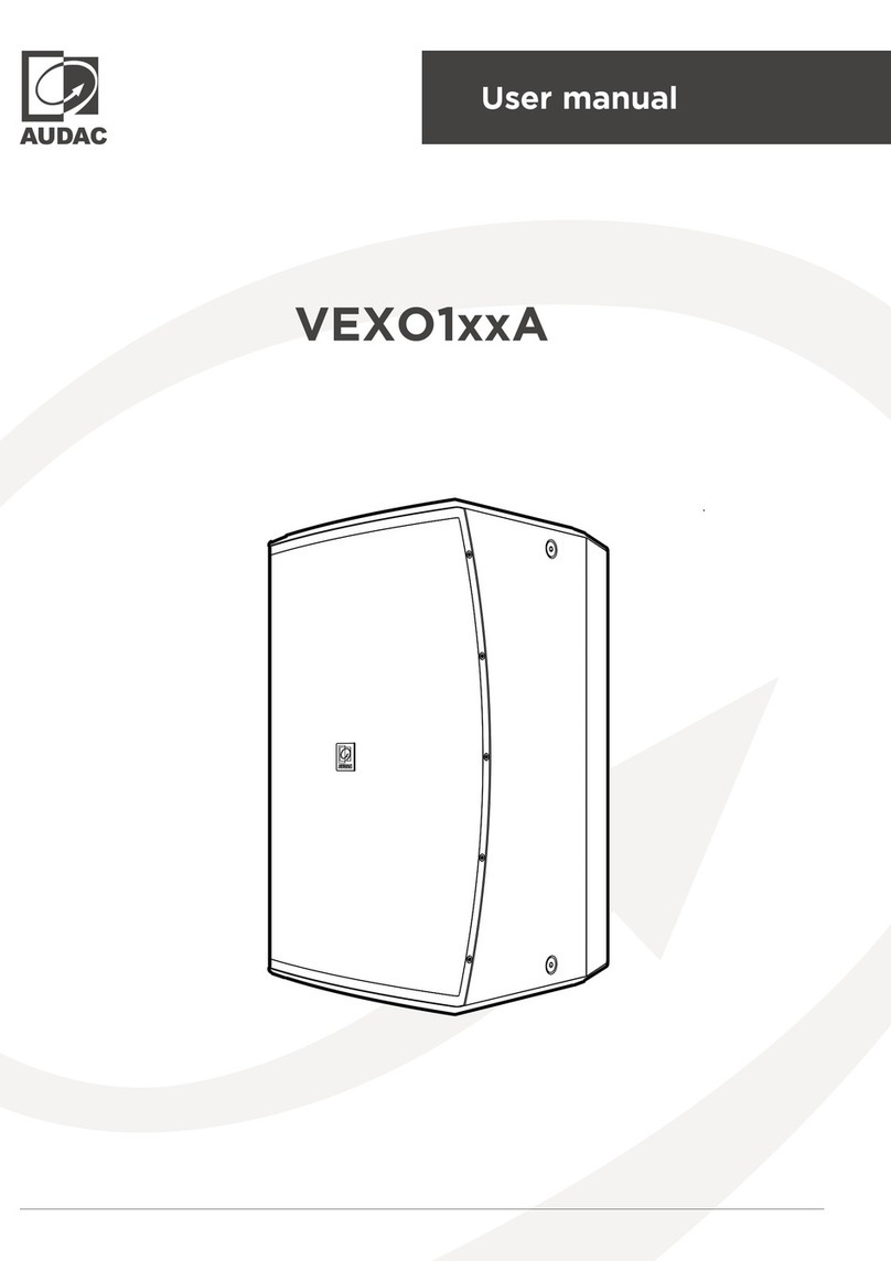 AUDAC VEXO110A User manual