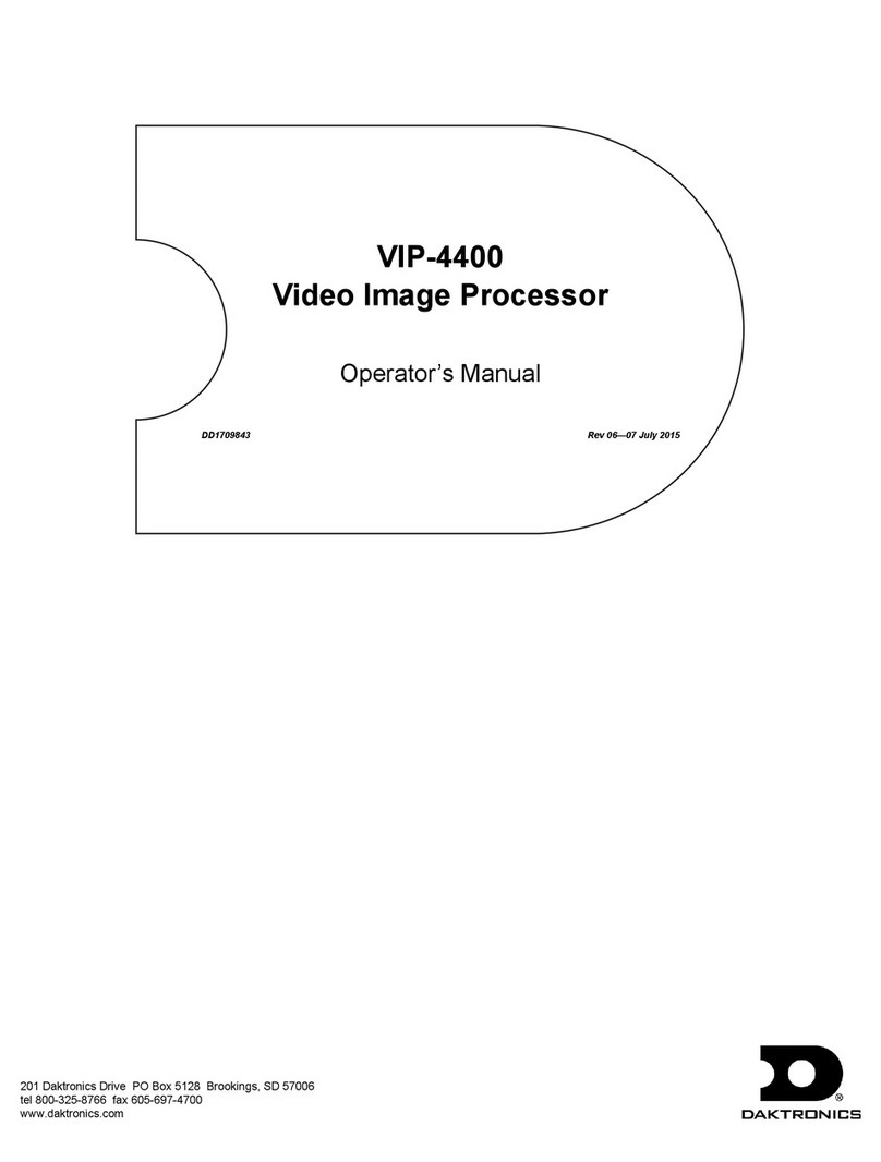 Daktronics VIP-4400 Operator's manual