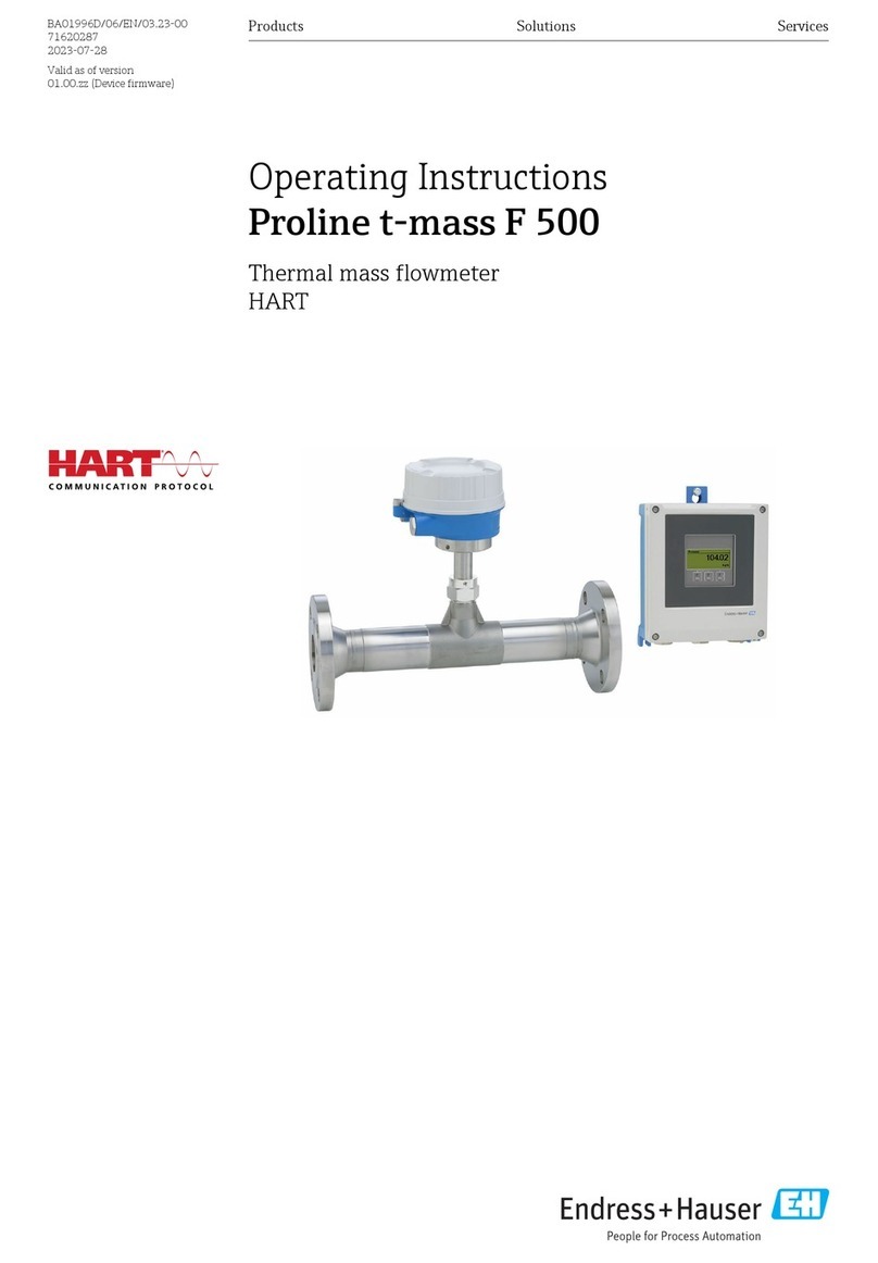 Endress+Hauser Proline Promass F 500 User manual