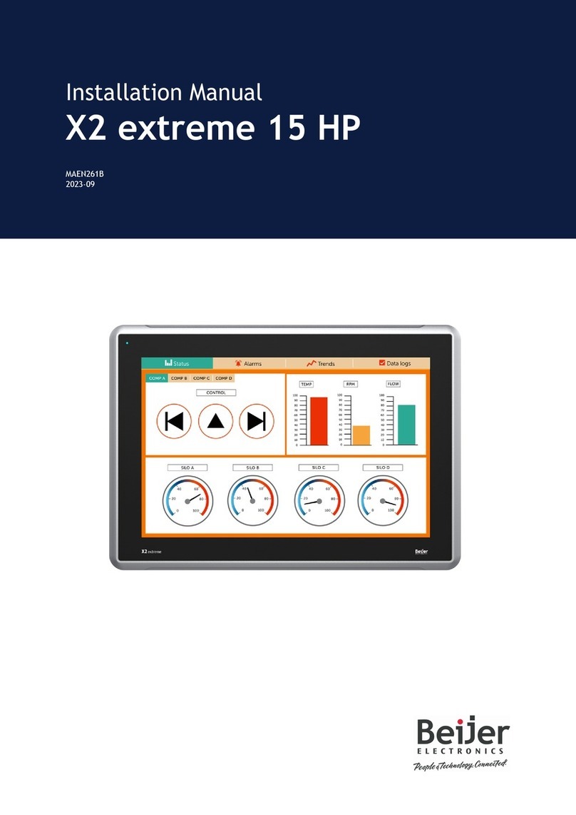 Beijer Electronics X2 extreme 15 HP User manual