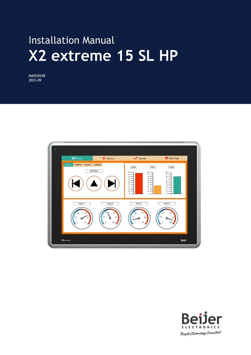 Beijer Electronics X2 extreme 15 SL HP User manual