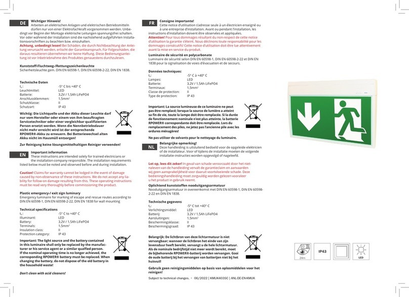RP GROUP KMUK403SC manual