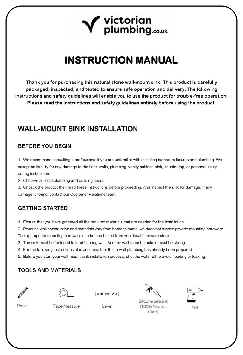 Victorian Plumbing Arezzo AZ01MBWHI instruction manual